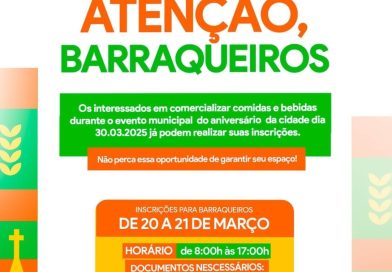 ATENÇÃO BARRAQUEIROS