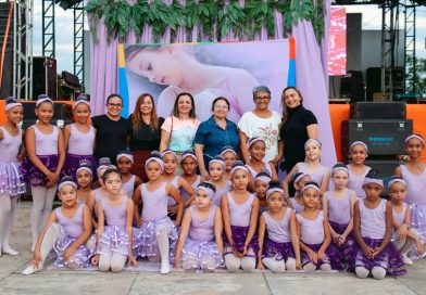 APESENTAÇÃO DO BALÉ, SAPATILHAS BRILHANTES EM PRAÇA PUBLICA TARDE ALEGRE COM MUITAS BRINCADEIRAS NAS FESTIVIDADES DOS FESTEJOS DA NOSSA PADROEIRA SANTA CRUZ.10/09/2025.