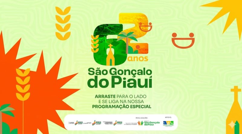 Prefeitura de São Gonçalo do Piauí divulga programação oficial dos 62 anos de emancipação política