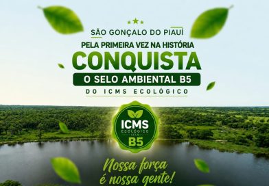 A Prefeitura de São Gonçalo do Piauí, sob a gestão da prefeita Gerlane Cabral, conquistou pela primeira vez na história do município o Selo Ambiental do ICMS Ecológico referente ao ano de 2025.