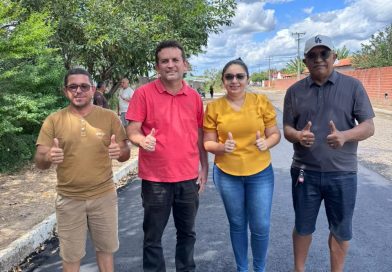Prefeitura de São Gonçalo do Piauí avança com obras de pavimentação e conclui primeira etapa da Rua Petrônio Portela