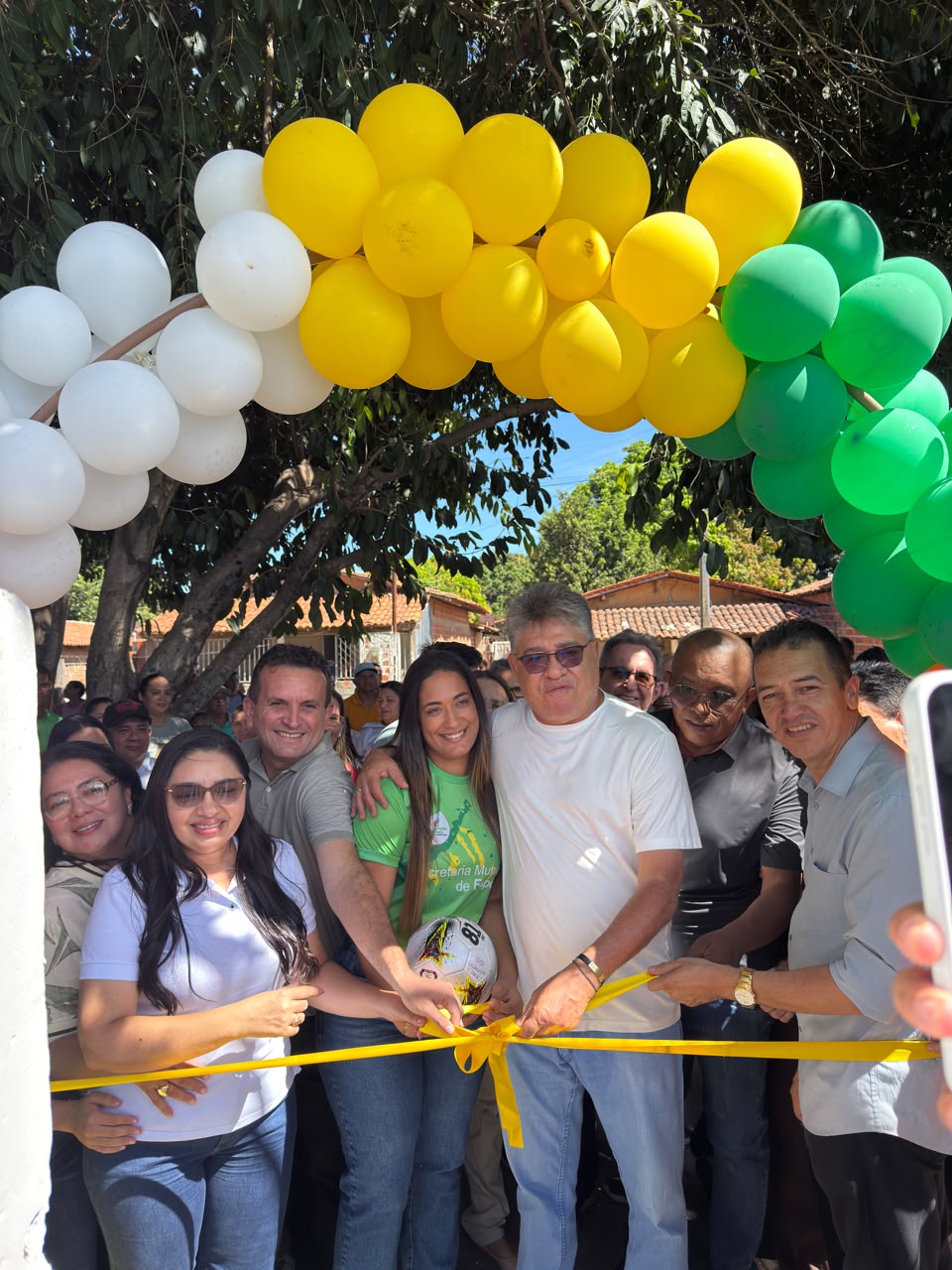 Prefeitura de São Gonçalo do Piauí inaugura quadra poliesportiva na comunidade Baixinha